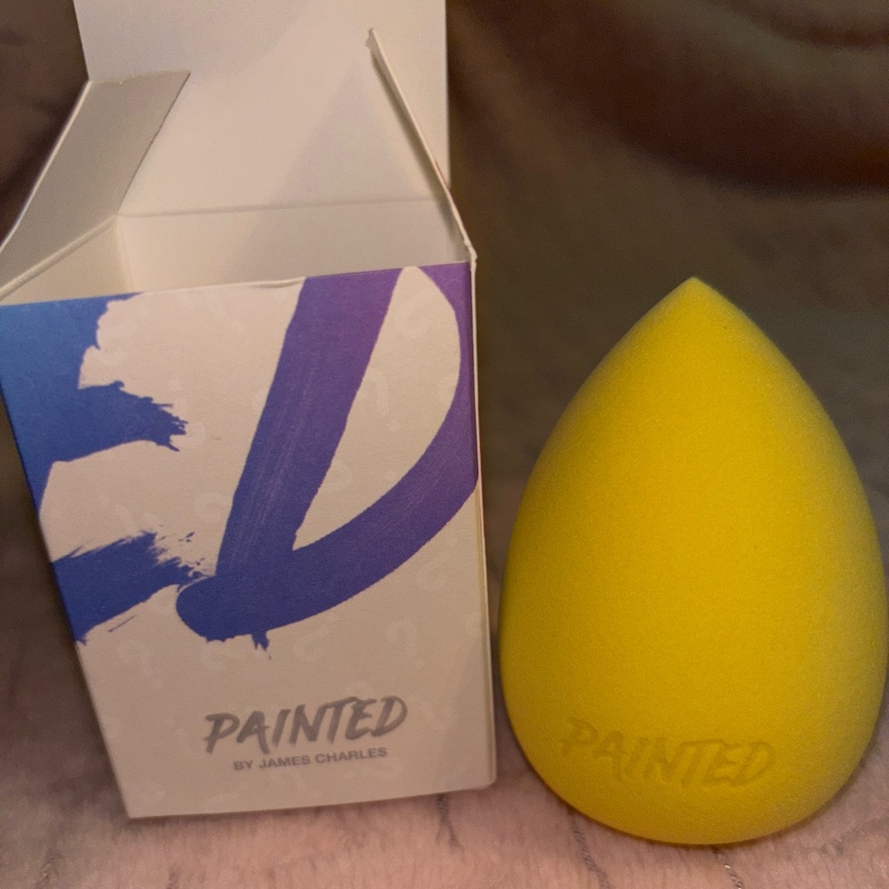 painted by james charles yellow beauty blender